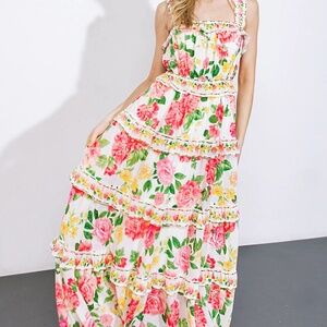 Flying Tomato floral maxi dress, size S